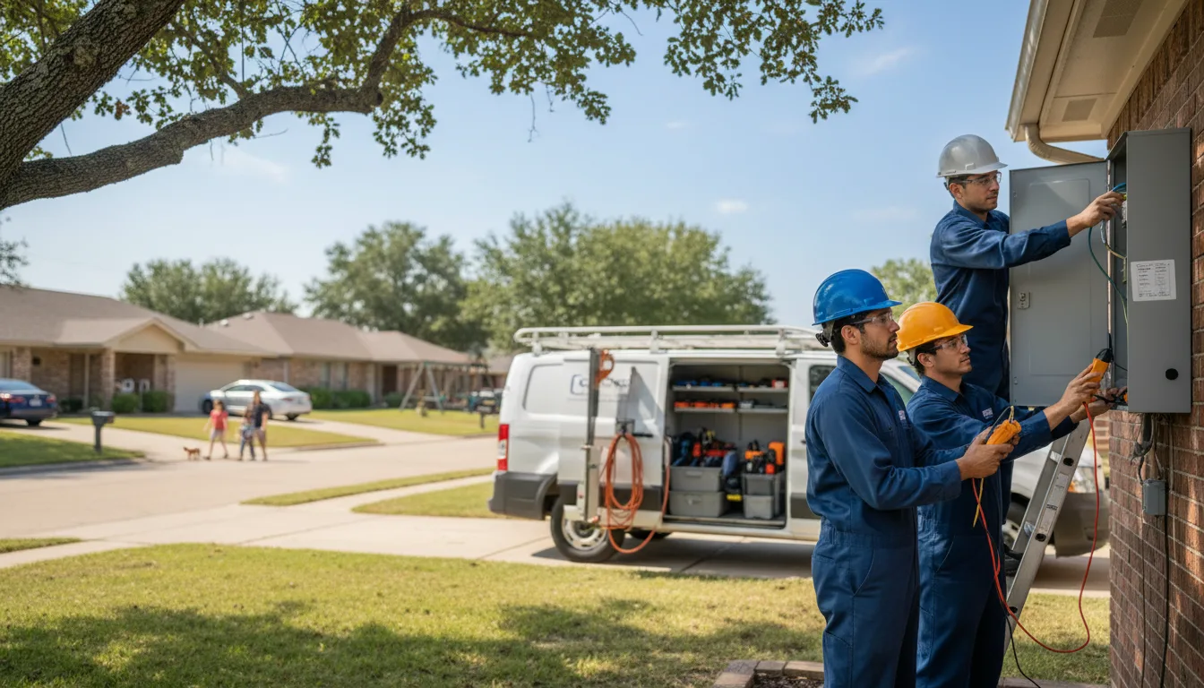 Certified electrician providing emergency electrical services in Falls City, NE